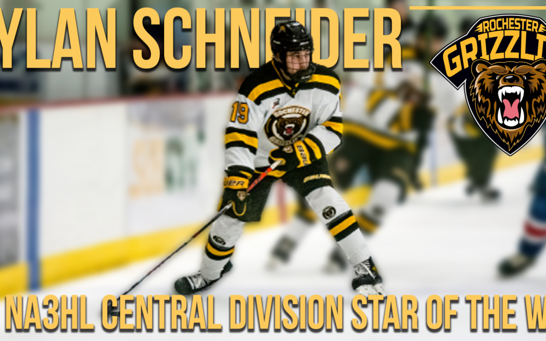 Dylan Schneider Named NA3HL Central Division First Star of the Week