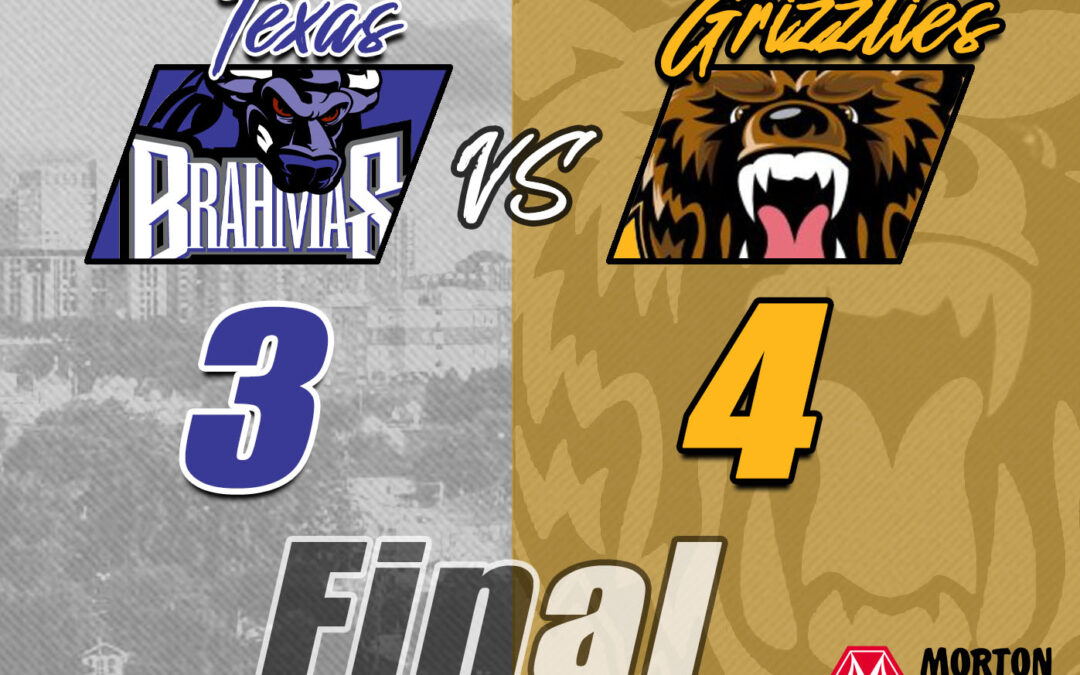 Grizzlies Wrangle Brahmas to Move too 1-0 in Fraser Cup Pool Play.