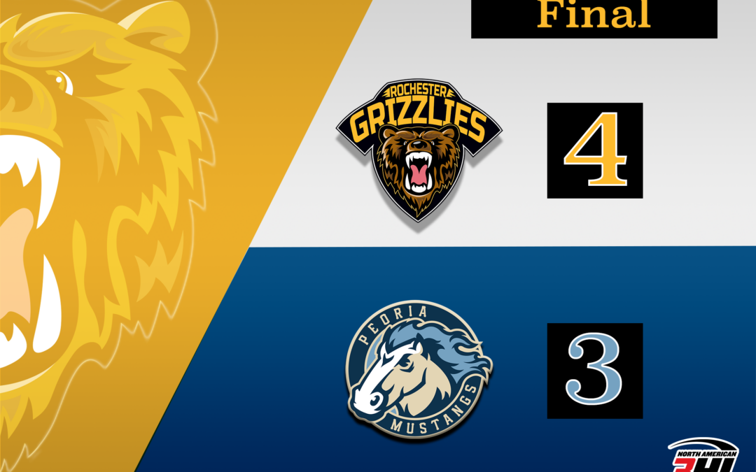 Grizzlies Complete Weekend Sweep of Mustangs with 4-3 Win