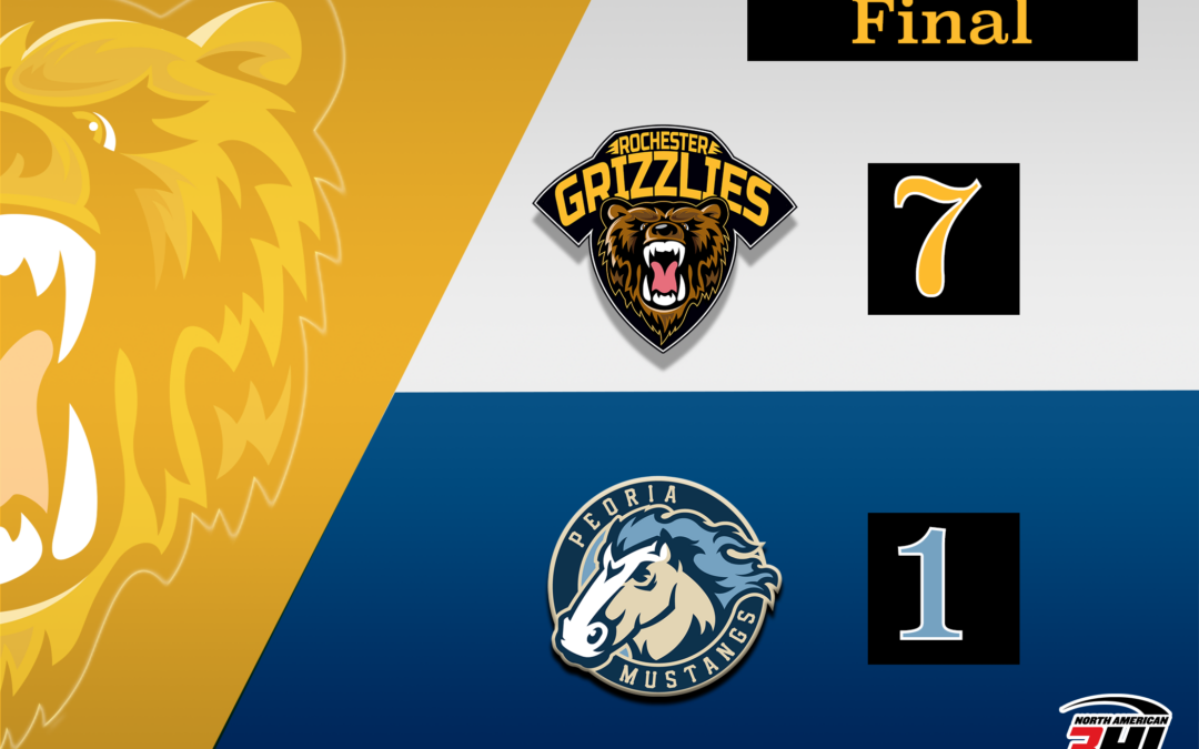 Meers, Mahony Lead Grizzlies Past Mustangs 7-1