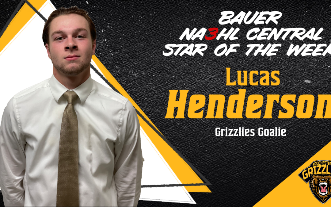 Lucas Henderson Named Bauer NA3HL Central Star of the Week