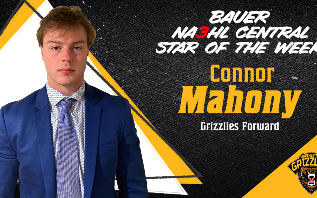 Connor Mahony Named Bauer NA3HL Central Star of the Week