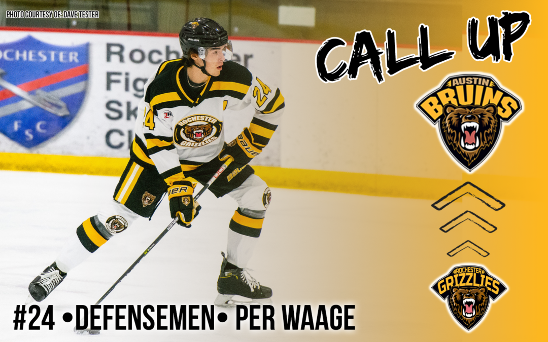 Per Waage Earns Call up to Austin of the NAHL