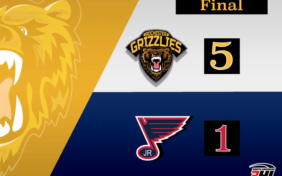 Roitman Leads the Offense as Grizzlies Beat Jr. Blues 5-1