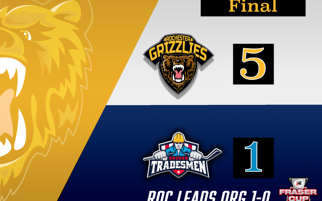 Gibson’s Two Goals Help Grizzlies Beat Tradesmen, 5-1