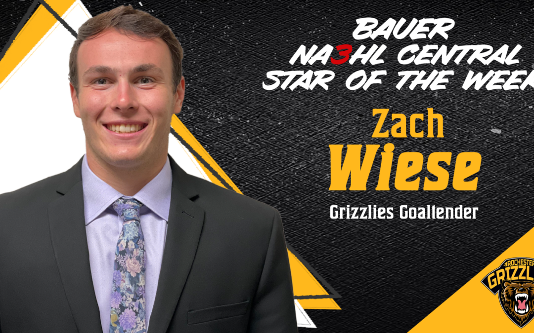 Wiese Named Bauer NA3HL Star of the Week