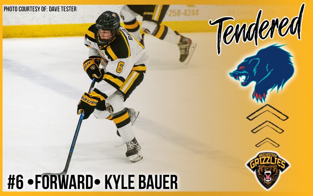 Kyle Bauer Signs NAHL Tender with Anchorage