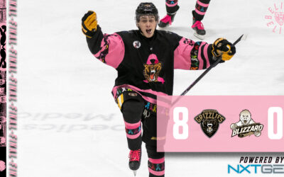 Grizzlies Blank Blizzard on Pink Night, Division lead Grows