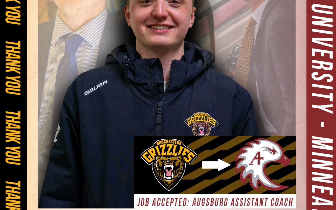 Grizzlies Head Coach/GM Tyler Veen Named Assistant Coach for Augsburg University NCAA DIII Men’s Hockey Team