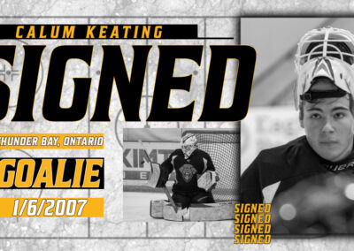 Rochester Grizzlies Acquire Goaltender Calum Keating