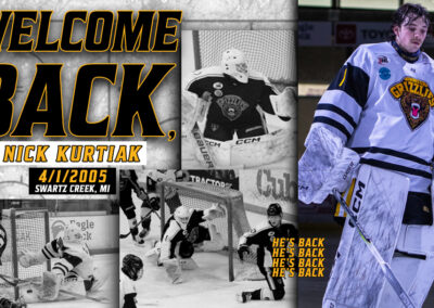 Veteran Goaltender Nick Kurtiak Makes His Return to Rochester