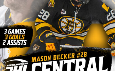 NA3HL Central Division Star of the Week: Grizzlies Forward, Mason Decker