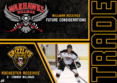 Grizzlies Acquire Connor Williams for Future Considerations