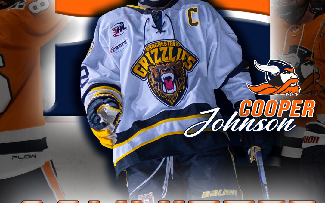 Grizzlies Captain, Cooper Johnson, Commits to ACHA DI; Midland University