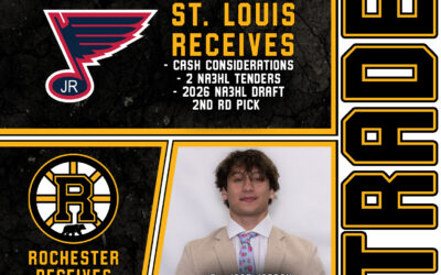 Rochester Grizzlies acquire St. Louis Jr. Blues’ top scorer, Jace Jordan in blockbuster trade