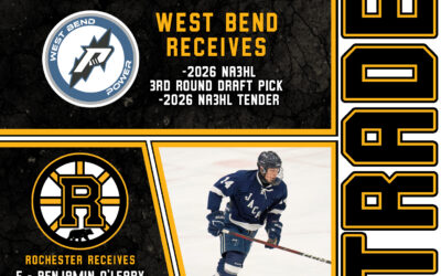 Rochester Grizzlies acquire forward Benjamin O’Leary from West Bend