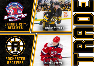 Rochester Grizzlies acquire Sam Paczan from Granite City, send Baylor Stebbins in return