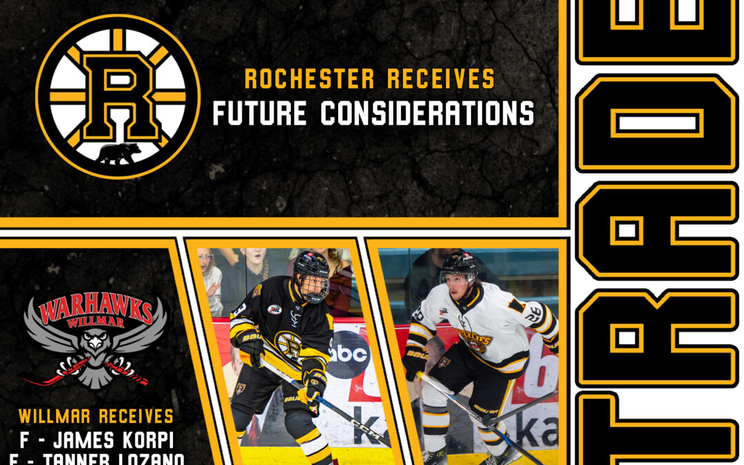 Rochester sends James Korpi and Tanner Lozano to Willmar