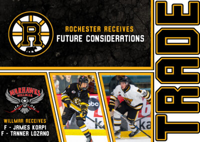 Rochester sends James Korpi and Tanner Lozano to Willmar