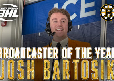 Grizzlies Broadcaster Josh Bartosik wins NA3HL Broadcaster of the Year